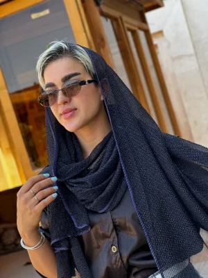 شال زنبوری سورمه ای