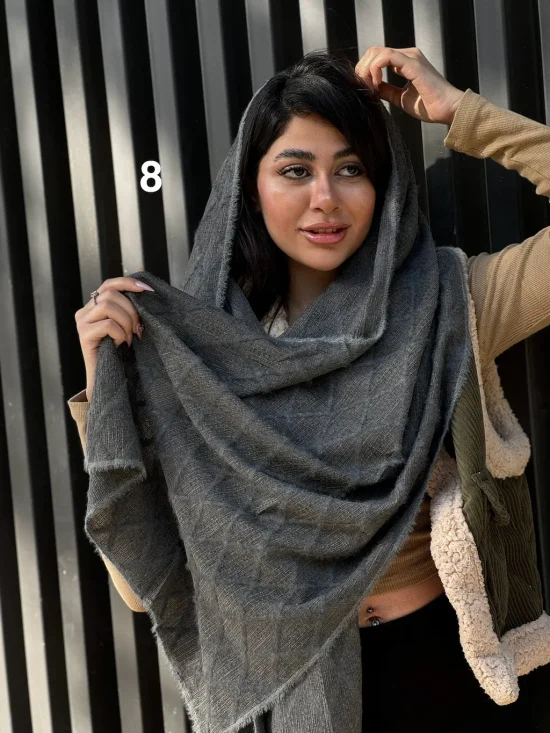 شال پاییزی حوله ای خز دار