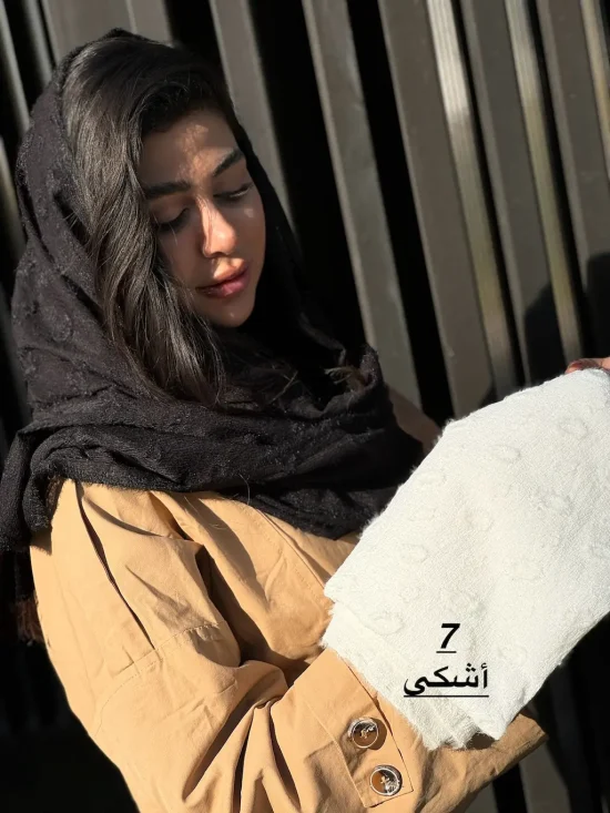 شال پاییزی حوله ای خز دار