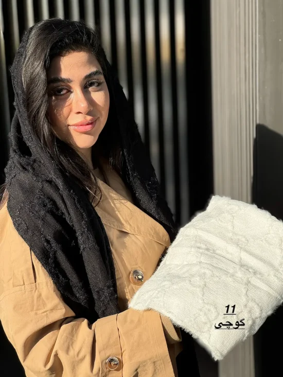 شال پاییزی حوله ای خز دار