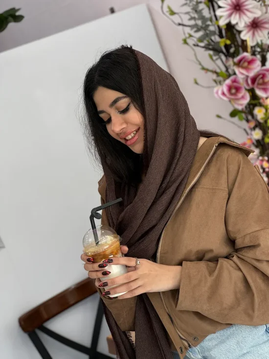 شال برشکا قهوه ای