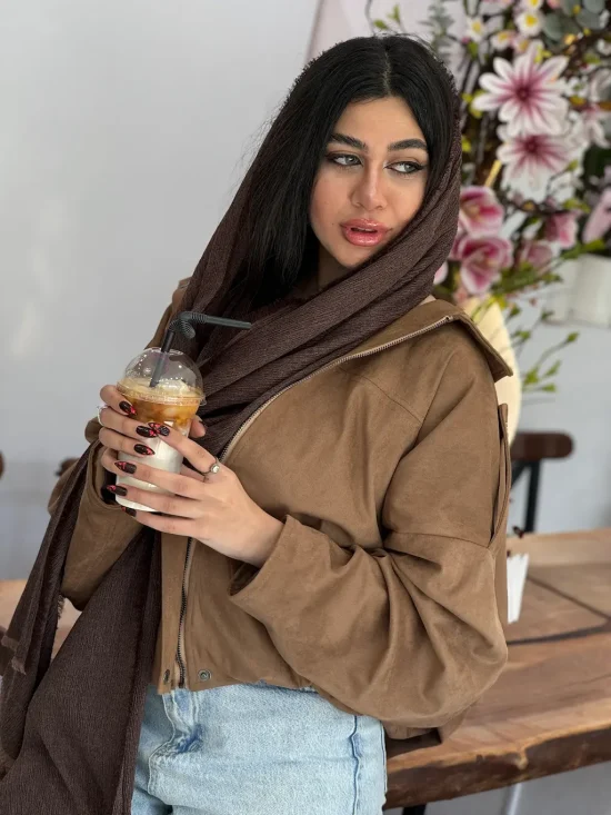 شال برشکا قهوه ای