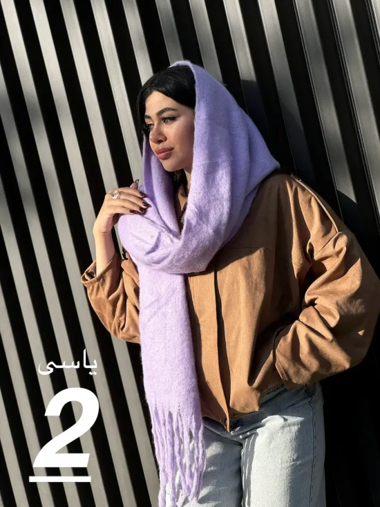 بیگ اسکارف پشمی ساده