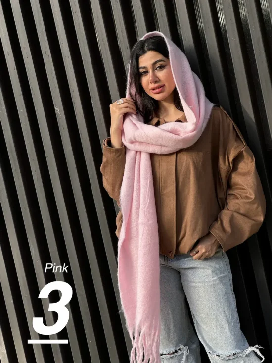 بیگ اسکارف پشمی ساده