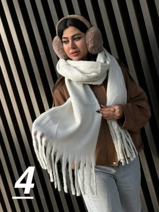 بیگ اسکارف پشمی ساده