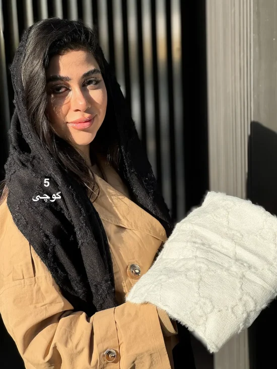 شال پاییزی حوله ای خز دار