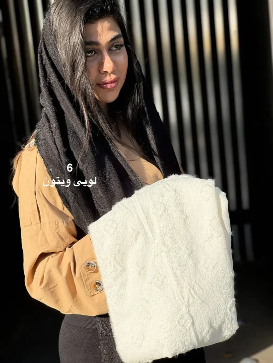 شال پاییزی حوله ای خز دار