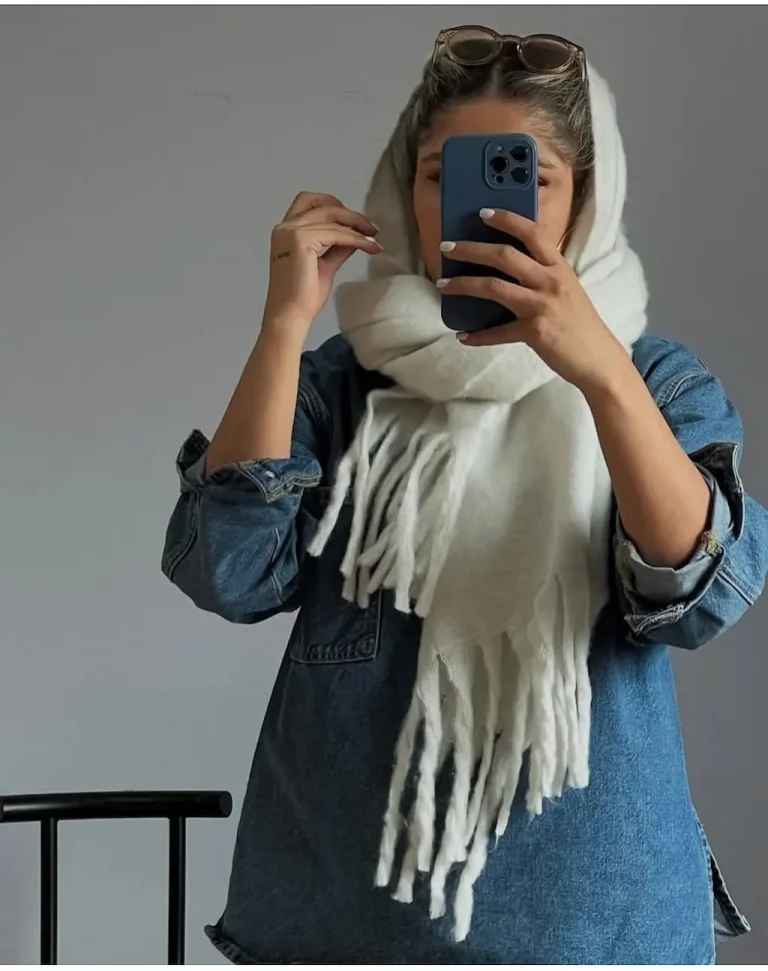 بیگ اسکارف پشمی ساده