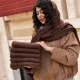 شال موهر قهوه ای