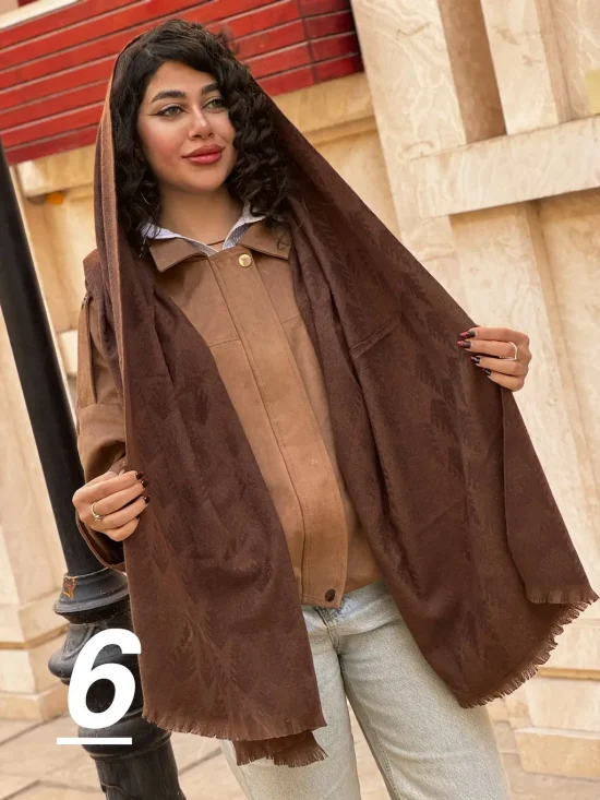 شال موهر قهوه ای