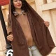 شال موهر قهوه ای