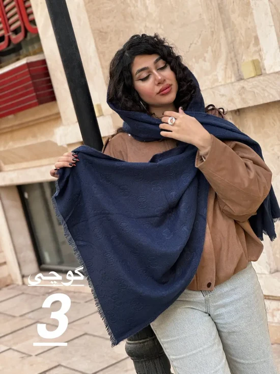 شال موهر سورمه ای مارک