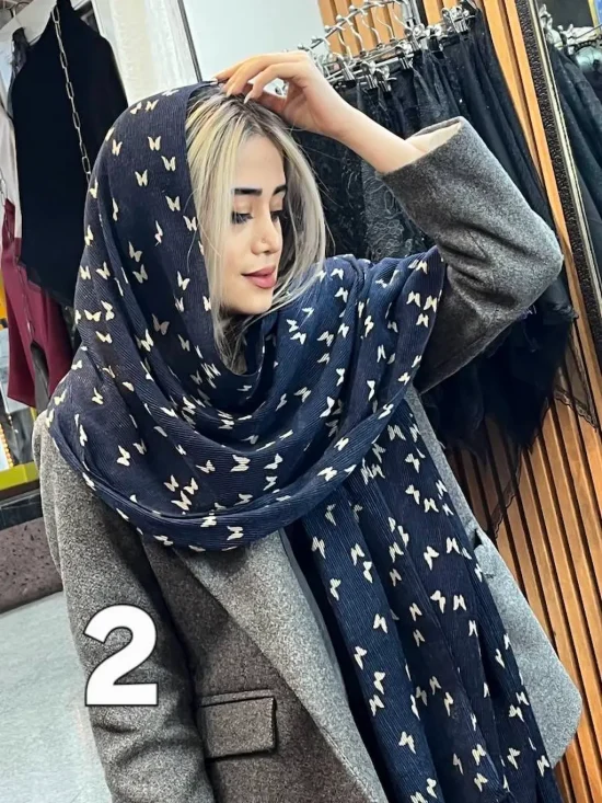 شال پلیسه برشکا شاین