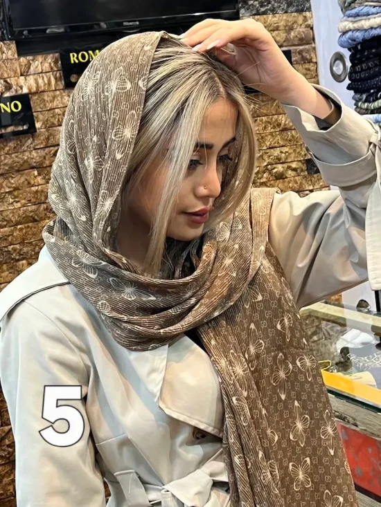 شال پلیسه برشکا شاین