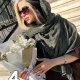 شال حریر زبرا