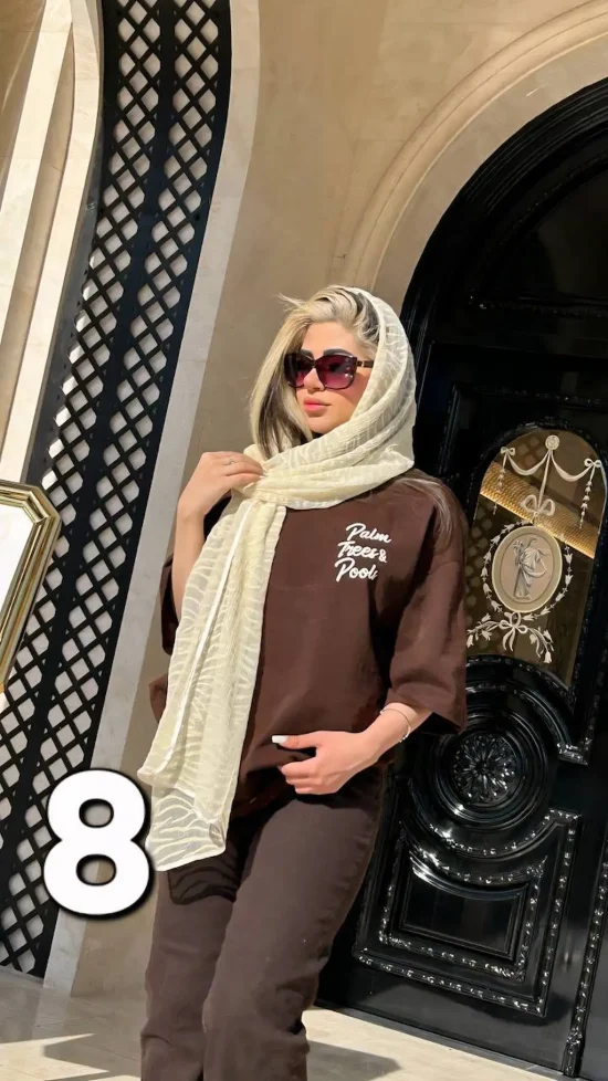 شال حریر زبرا