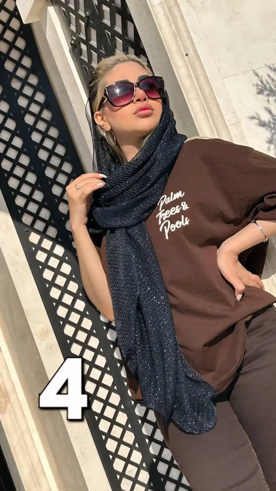 شال حریر زنبوری