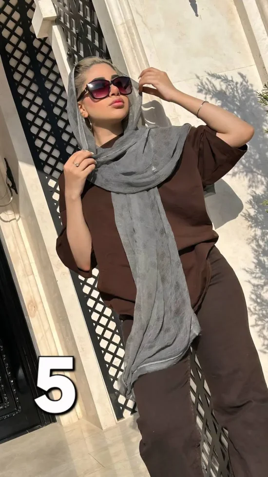 شال حریر پرنیا