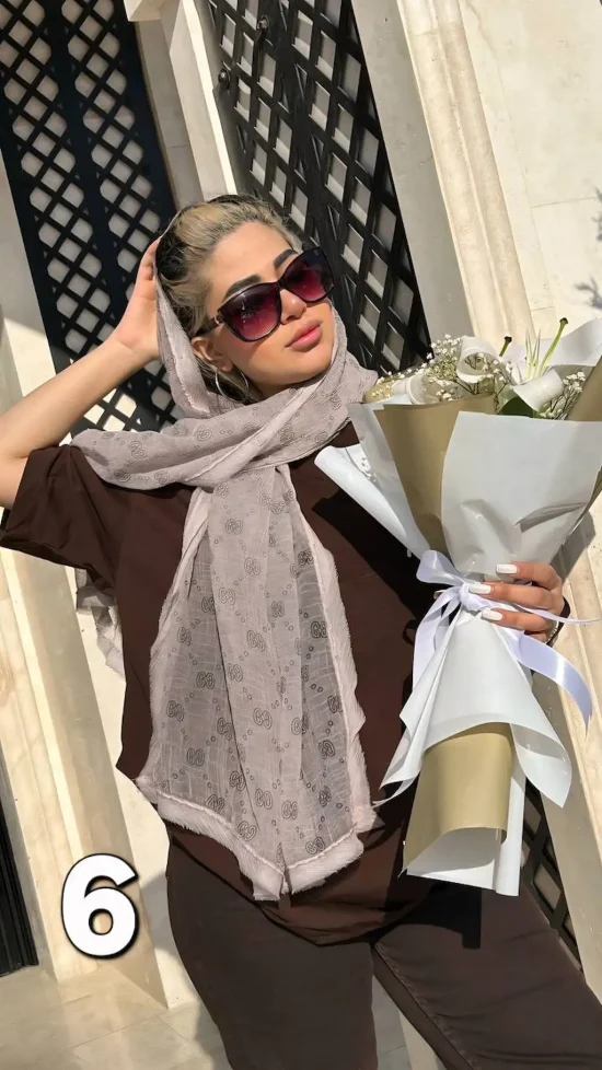 شال حریر پرنیا
