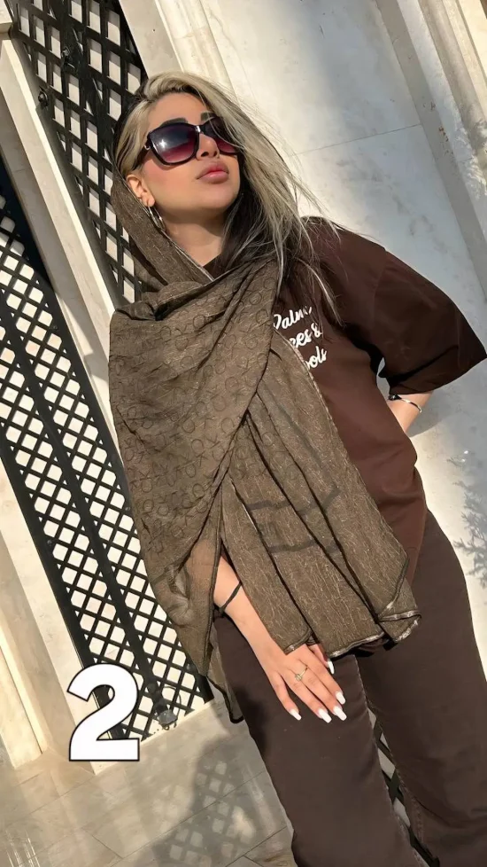 شال حریر ایتالیایی