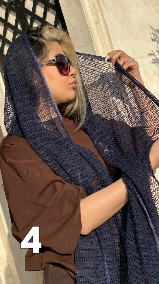 شال قلاب بافی