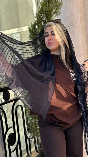 شال حریر مزونی