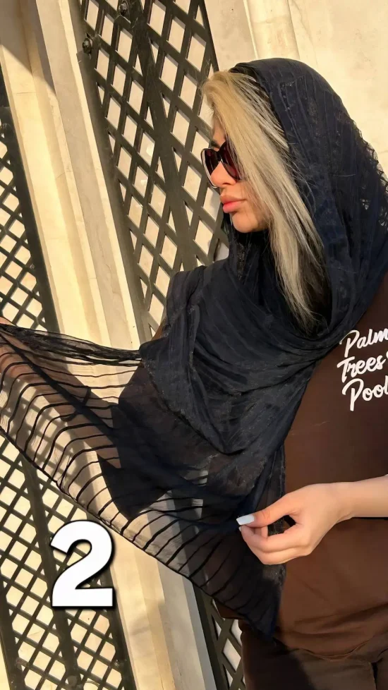 شال حریر مزونی