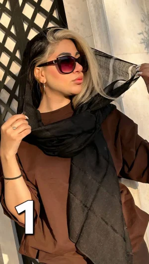 شال حریر مزونی