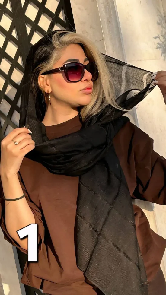 شال حریر مزونی